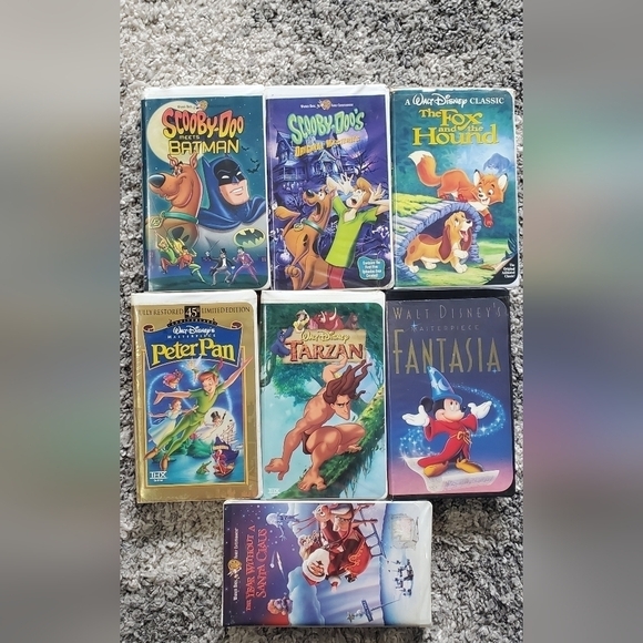 VINTAGE Walt Disney Black Diamond VHS lot of 6 - Picture 1 of 14